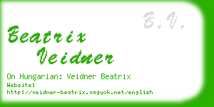 beatrix veidner business card